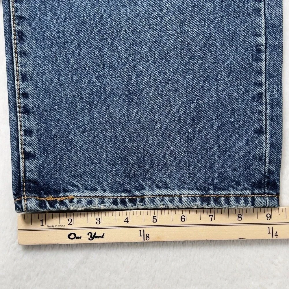 Levis Premium‎ 568 Loose Straight Jeans Mens Sz 36x32 Medium Wash 100% Cotton